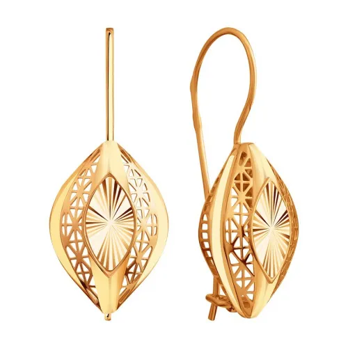 Серьги, Золото 585, Т10062Е182