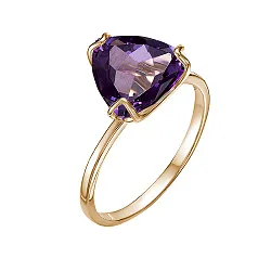 Кольцо Золото 585, Аметист К120-6983Ам Кольцо Золото 585, Аметист К120-6983Ам