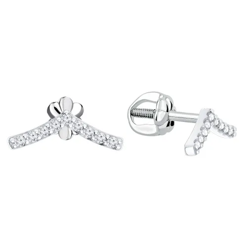 Серьги пусеты-гвоздики, Серебро 925, 2340205454л