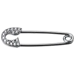 Брошь Серебро 925, Фианит LLHP 40  Брошь Серебро 925, Фианит LLHP 40