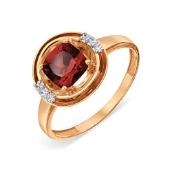 Кольцо Золото 585, Гранат Т14301А448 Кольцо Золото 585, Гранат Т14301А448
