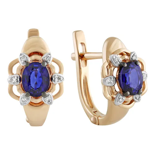 Серьги, Золото 585, 65-41E01129-S0DDSA Серьги, Золото 585, 65-41E01129-S0DDSA