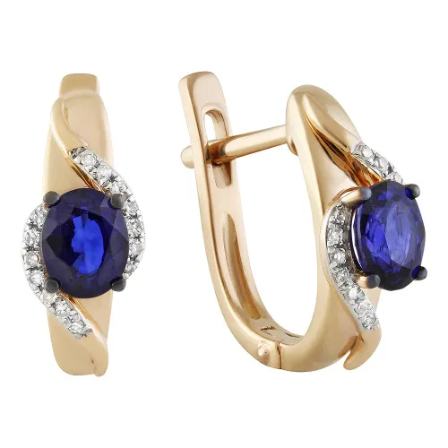 Серьги, Золото 585, 36-41E01118-S0DDSD Серьги, Золото 585, 36-41E01118-S0DDSD