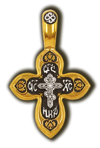 Подвеска крест, Серебро 925, 08037