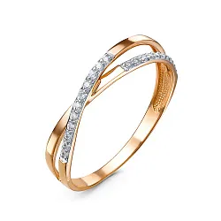 Кольцо Золото 585, Фианит 1105080 Кольцо Золото 585, Фианит 1105080