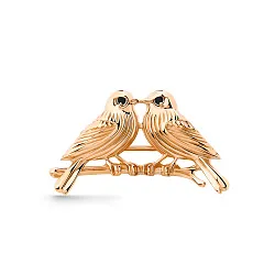  Брошь Золото 585, Фианит 007-0053-0005-010