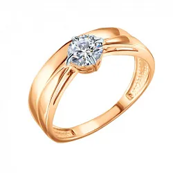 Кольцо Золото 585, Фианит КольцоКЛ-38/17,0/бцФ/з585