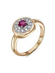 Кольцо Золото 585, Рубин 64000656-2 Кольцо Золото 585, Рубин 64000656-2