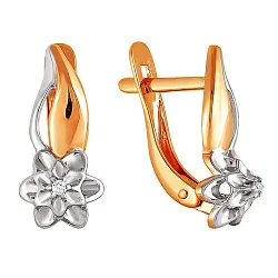 Серьги, Золото 585, Фианит 2226607 1 1 1 Серьги, Золото 585, Фианит 2226607 1 1 1