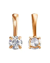 Подвеска фантазийная,  Золото 585, Фианит ПдЛ53/бцФ/з585