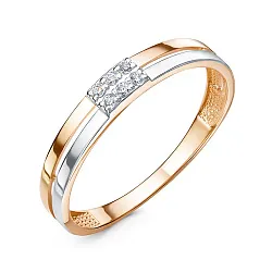 Кольцо Золото 585, Фианит 1105473 Кольцо Золото 585, Фианит 1105473