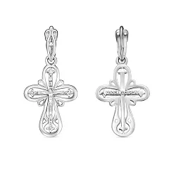 Подвеска крест, Золото 585, Бриллиант 5-3113-103-3Б