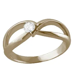 Кольцо Золото 585, Бриллиант 36-41R00616-F2DD Кольцо Золото 585, Бриллиант 36-41R00616-F2DD