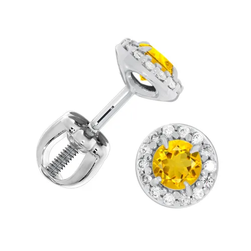 Серьги пусеты-гвоздики, Серебро 925, П340114140л