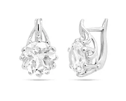 Серьги, Серебро 925, Хрусталь горный 642686