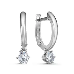 Серьги, Золото 585, Фианит б1201515 Серьги, Золото 585, Фианит б1201515