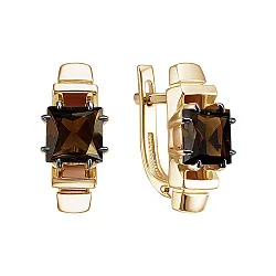 Серьги, Золото 585, Топаз С124-6513ТР Серьги, Золото 585, Топаз С124-6513ТР