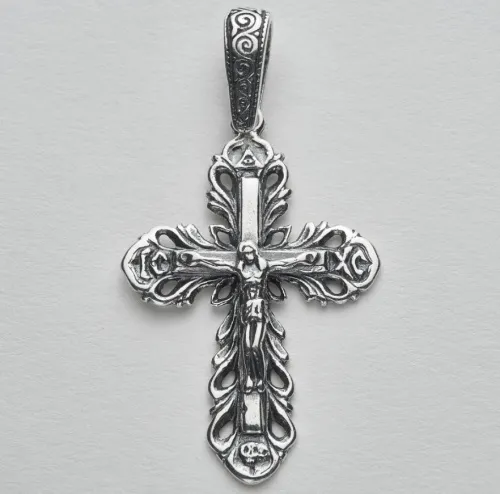 Подвеска крест, Серебро 925, 123