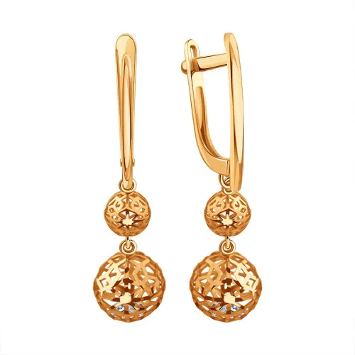 Серьги, Золото 585, Т10762Г707