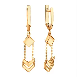 Серьги, Золото 585 Т10002Г788