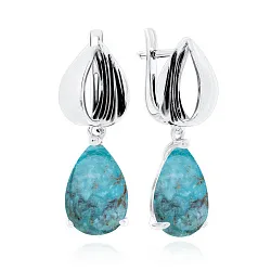 Серьги, Серебро 925, Бирюза 2340311384