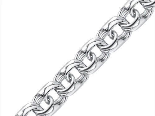 Цепочка Серебро 925, плетение Бисмарк, 1040