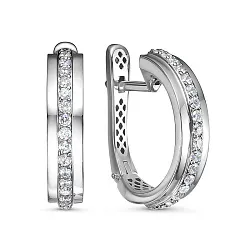 Серьги, Золото 585, Фианит дф1201476рб Серьги, Золото 585, Фианит дф1201476рб