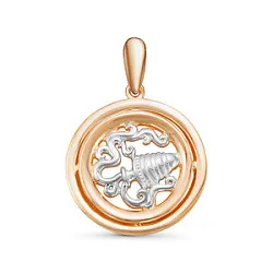 Подвеска знак зодиака Водолей 20.01-18.02, Золото 585 035793