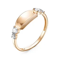 Кольцо Золото 585, Фианит 118349 Кольцо Золото 585, Фианит 118349