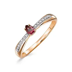 Кольцо Золото 585, Гранат 1666108 1 8 1 Кольцо Золото 585, Гранат 1666108 1 8 1