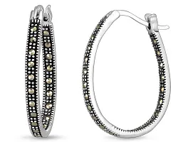 Серьги, Серебро 925, Марказит 654998