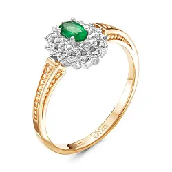 Кольцо Золото 585, Изумруд 94000154 Кольцо Золото 585, Изумруд 94000154