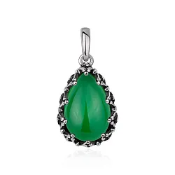 Подвеска фантазийная,  Серебро 925, Агат 3310396407-60 Подвеска фантазийная,  Серебро 925, Агат 3310396407-60