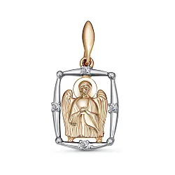 Иконка нательная,  Золото 585, Фианит 3461307 1 1 1Ах