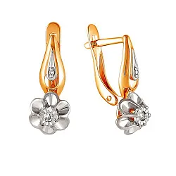 Серьги, Золото 585, Фианит 2120917 1 1 1