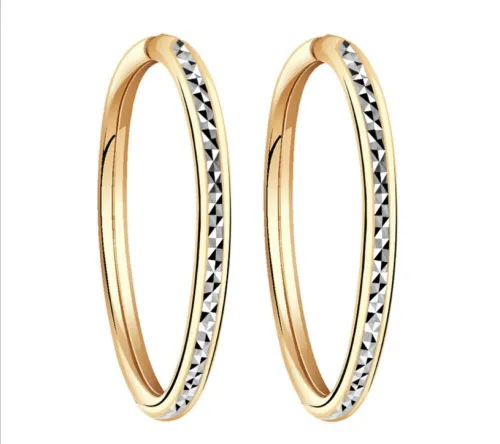 Конго/серьги-кольца,  Золото 585 , 08-1951