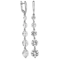 Серьги, Серебро 925, Фианит LLE 56789RK Серьги, Серебро 925, Фианит LLE 56789RK