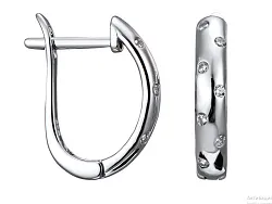 Серьги, Серебро 925, Фианит LLE 386