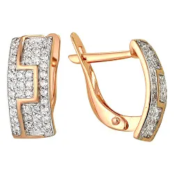 Серьги, Золото 585, Фианит 2104207 1 1 1