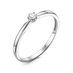 Помолвочное кольцо,  Золото 585, Бриллиант 5-2126-103-1Б