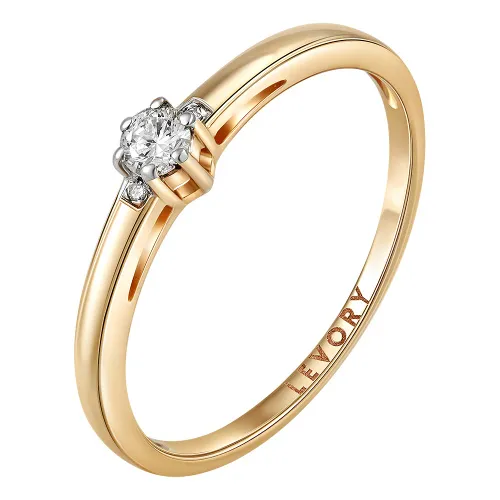 Помолвочное кольцо,  Золото 585, 65-41R01253-X1DD