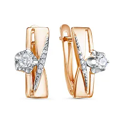 Серьги, Золото 585, Фианит 2433507 1 1 1