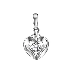 Подвеска фантазийная,  Золото 585, Бриллиант П213-5937 Подвеска фантазийная,  Золото 585, Бриллиант П213-5937