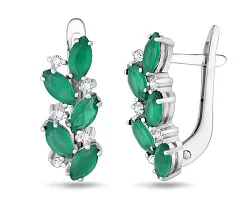 Серьги, Серебро 925, Марказит 656556