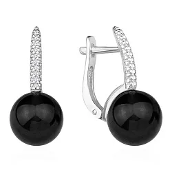 Серьги, Серебро 925, Агат 2340391606л-20