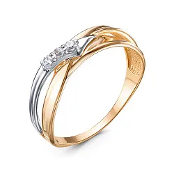 Кольцо Золото 585, Фианит 1102147 Кольцо Золото 585, Фианит 1102147