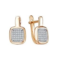 Серьги, Золото 585, Фианит 2606707 1 1 1 Серьги, Золото 585, Фианит 2606707 1 1 1