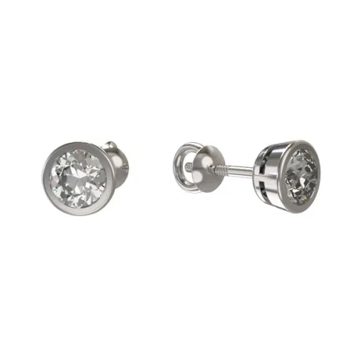 Серьги пусеты-гвоздики, Серебро 925, 1031062-01210