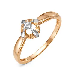 Кольцо Золото 585, Фианит 1296707 1 1 1 Кольцо Золото 585, Фианит 1296707 1 1 1