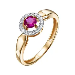 Кольцо Золото 585, Рубин К112-8285Рс Кольцо Золото 585, Рубин К112-8285Рс